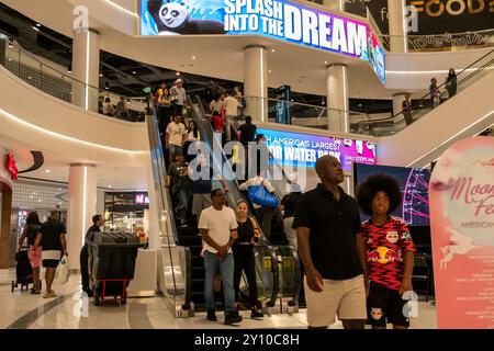 The American Dream Mall à East Rutherford, NJ le samedi 31 août 2024. (© Richard B. Levine) Banque D'Images