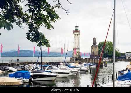 Lindau sur le lac de Constance, Bavière, Allemagne, Banque D'Images