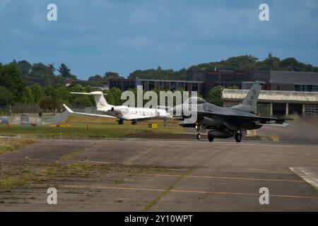 Farnborough, Hampshire - 26 juillet 2024 : Farnborough International Airshow vendredi Banque D'Images