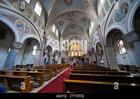 Allemagne, Bavière, haute-Bavière, KRAIBURG am Inn, Market Parish Church of nouveaux Bartholomew, Interior Banque D'Images