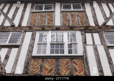 Angleterre, Kent, Sandwich, bâtiments historiques à colombages Banque D'Images