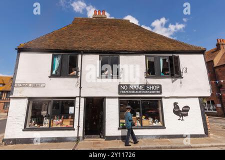 Angleterre, Kent, Sandwich, No Name Street et No Name Shop Banque D'Images