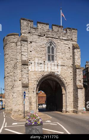 Angleterre, Kent, Canterbury, Westgate Tower et musée Banque D'Images