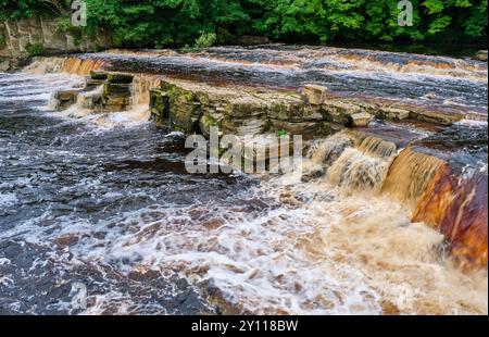 Swale Falls, River Swale, Richmond, North Yorkshire Banque D'Images