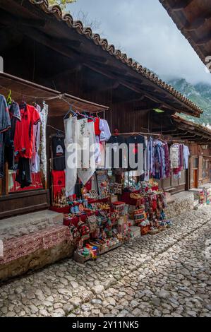 Albanie, péninsule balkanique, Europe du Sud-est, République d'Albanie, Albanie centrale, Kruja, Bazaar Banque D'Images