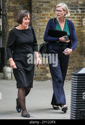 Londres, Royaume-Uni. 04th Sep, 2024. JO Stevens, secrétaire d'État au pays de Galles dans le gouvernement Starmer, député travailliste de Cardiff East, marche avec ses collègues à Whitehall cet après-midi. Crédit : Imageplotter/Alamy Live News Banque D'Images