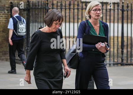 Londres, Royaume-Uni. 04th Sep, 2024. JO Stevens, secrétaire d'État au pays de Galles dans le gouvernement Starmer, député travailliste de Cardiff East, marche avec ses collègues à Whitehall cet après-midi. Crédit : Imageplotter/Alamy Live News Banque D'Images