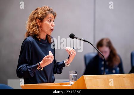 Den Haag, pays-Bas. 03 septembre 2024. DEN HAAG, PAYS-BAS - 3 SEPTEMBRE : la ministre Sophie Hermans lors du débat plénier à la Tweede Kamer le 3 septembre 2024 à Den Haag, pays-Bas (photo de John Beckmann/Orange Pictures) crédit : Orange pics BV/Alamy Live News Banque D'Images