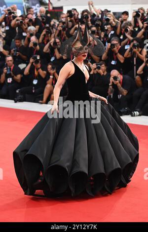 Venedig, Italie. 04th Sep, 2024. Lada Gaga assiste à la première du film 'Joker : folie à deux' au 81e Festival international du film de Venise. Crédit : Stefanie Rex/dpa-Zentralbild/dpa/Alamy Live News Banque D'Images