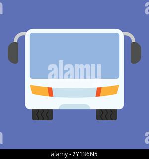 Icône de vecteur de bus lourd. vecteur de transport de bus. icône bus. icône bus. vecteur de fourgonnette de camion Illustration de Vecteur