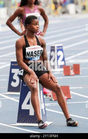 Chorzow, Pologne. 25 août 2024. Salwa Eid Naser de Bahrajn vu lors de la Wanda Diamond League 2024 : 400m Women au Silesian Stadium. Crédit : SOPA images Limited/Alamy Live News Banque D'Images