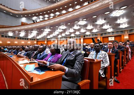 Pékin, Chine. 5 septembre 2024. Le Sommet 2024 du Forum sur la coopération Chine-Afrique (FOCAC) s'ouvre à Beijing, capitale de la Chine, le 5 septembre 2024. Crédit : Yan Yan/Xinhua/Alamy Live News Banque D'Images