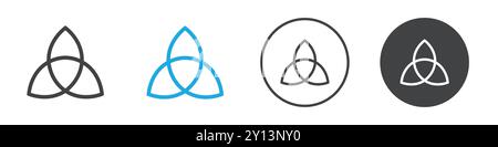 Holy Trinity Icon simple Flat vecteur symbole contour collection logo Illustration de Vecteur