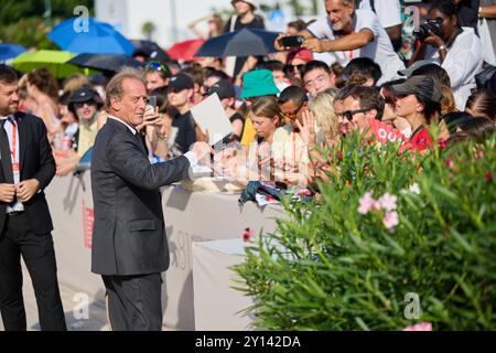 Venise, Italie. 04th Sep, 2024. 81e Festival du film de Venise à Venise, Italie, le 4 septembre 2024. Création 'Joker : folie A deux' Vincent Lindon , 81. Internationale Filmfestspiele Venedig 2024 - Premiere 'jouer avec le feu' (The Quiet son) - 20240904 PD12500 crédit : APA-PictureDesk/Alamy Live News Banque D'Images