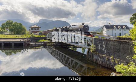 Train à vapeur jacobite - Fort William Banque D'Images