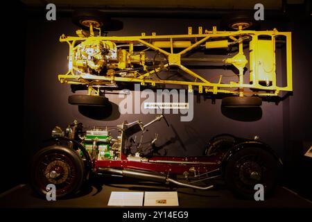 Voitures anciennes au Musée Louwman , l'industrie automobile a produit depuis 1887.situé à Den Haag, aux pays-Bas Banque D'Images