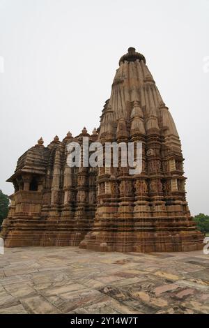 Temple Chitragupta (vers 1000-1025 EC). C'est le seul temple de Khajuraho dédié à Surya. Khajuraho Groupe de monuments. Chhatarpur, Madhya Pra Banque D'Images