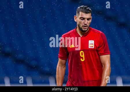 Tokyo, Japon. 28 juillet 2021. Jeux Olympiques : match de football entre l'Espagne et l'Argentine au stade Saitama. © ABEL F. ROS Banque D'Images