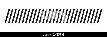 Bordure de barre oblique, lignes diagonales. Bande séparatrice bande inclinable bordure abstraite géométrique. Grille diagonale. Ruban géométrique en pointillés. Illustration vectorielle Illustration de Vecteur