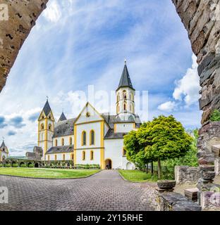 Monastère historique d'Arnstein, Allemagne, Rhénanie-Palatinat Banque D'Images