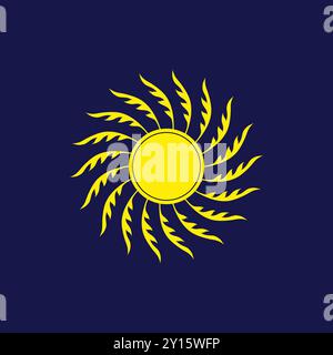Vector Suns Rays Bright Shine Design Illustration de Vecteur