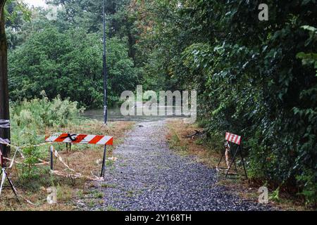 Milan, Italie. 05th Sep, 2024. Milan, les inondations de la rivière Lambro après la pluie et le mauvais temps. Sur la photo : The Floded Lambro Park crédit : Independent photo Agency Srl/Alamy Live News Banque D'Images