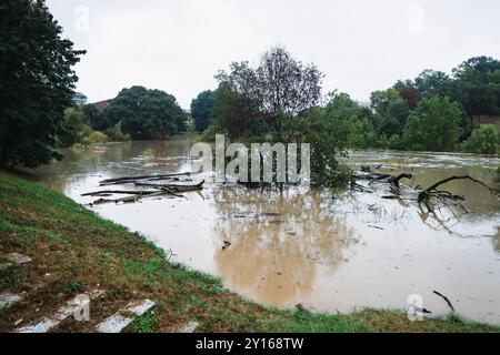 Milan, Italie. 05th Sep, 2024. Milan, les inondations de la rivière Lambro après la pluie et le mauvais temps. Sur la photo : The Floded Lambro Park crédit : Independent photo Agency Srl/Alamy Live News Banque D'Images