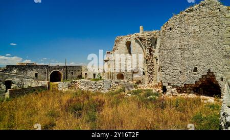 Abbaye de San Nicola di Casole, vestiges de l'ancien couvent. Otrante, Pouilles, Italie Banque D'Images