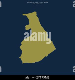 Forme de l'Isla Baltra dans l'océan Pacifique Sud, appartenant à l'Équateur Banque D'Images