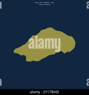 Forme de Pulau Leti dans la mer de Timor, appartenant à l'Indonésie Banque D'Images