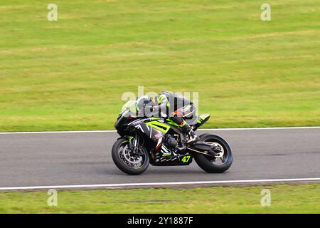 BSB Cadwell Park Supersport Banque D'Images