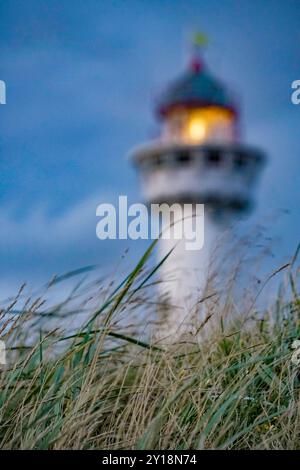 Egmond aan Zee , pays-Bas. 10 septembre 2020. Phare de Van Speijk, repère de la ville. Banque D'Images