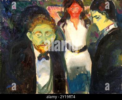 Jalousie, 1907, tableau d'Edvard Munch Banque D'Images