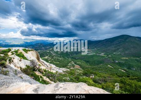 Hierve el Agua, une merveille naturelle à Oaxaca, Mexique Banque D'Images