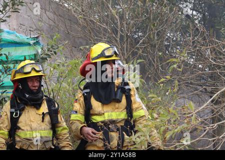 INCENDIE DE LA VALLÉE DE NAYON Quito, jeudi 5 septembre 2024 incendie dans la vallée de Tumbaco, Nayon photos API Rolando Enriquez Quito Pichincha Ecuador dis NAYON VALLEY INCENDIE a13617ae3c60f83f8ca9a2d8460dfe86 Copyright : xROLANDOxENRIQUEZx Banque D'Images