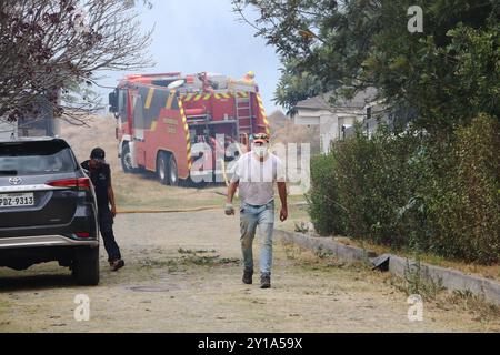 INCENDIE DE LA VALLÉE DE NAYON Quito, jeudi 5 septembre 2024 incendie dans la vallée de Tumbaco, Nayon photos API Rolando Enriquez Quito Pichincha Équateur dis NAYON INCENDIE DE LA VALLÉE 444436373149191c528777e69d179700fb Copyright : xROLANDOxENRIQUEZx Banque D'Images