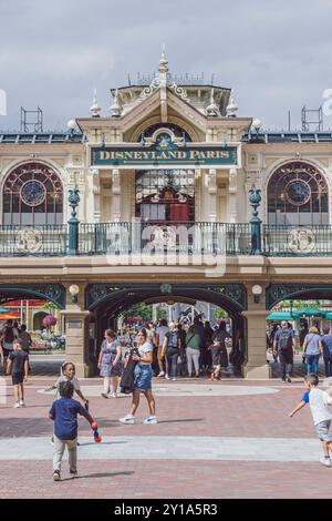 Disneyland Railroad, Disneyland Paris Banque D'Images