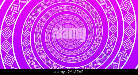 Fond abstrait fractal. Effet Droste. Banque D'Images