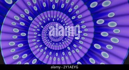 Fond abstrait fractal. Effet Droste. Banque D'Images