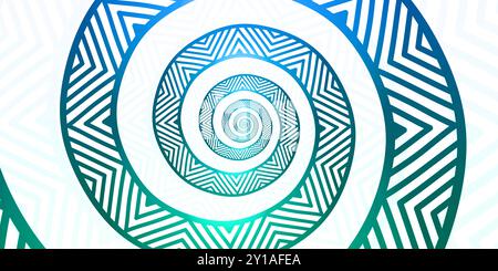 Fond abstrait fractal. Effet Droste. Banque D'Images