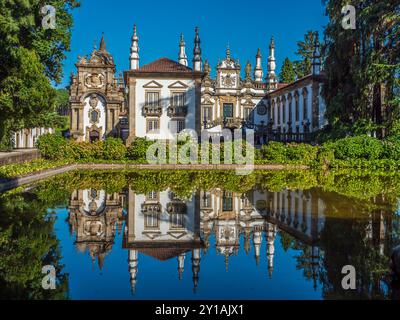 Palais et jardins Mateus, Vila Real,, Portugal. Banque D'Images