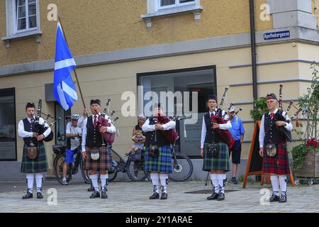 Cornemuse, Pipe concert, Sigmaringen, Bade-Wuerttemberg, Allemagne, Europe Banque D'Images