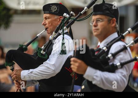 Cornemuse, Pipe concert, Sigmaringen, Bade-Wuerttemberg, Allemagne, Europe Banque D'Images