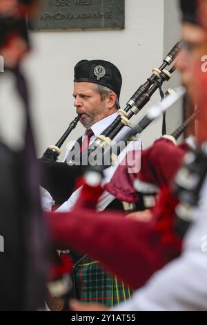 Cornemuse, Pipe concert, Sigmaringen, Bade-Wuerttemberg, Allemagne, Europe Banque D'Images