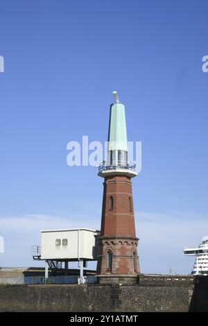 Phare Ellerholzhafen à Hambourg Banque D'Images