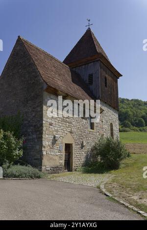 Chapelle de la Toussaint à Unterscheffach, Wolpertshausen, Buehlertal, Buehler, Schwaebisch Hall, Heilbronn-Franken, Bade-Wuertemberg, Allemagne, Europe Banque D'Images