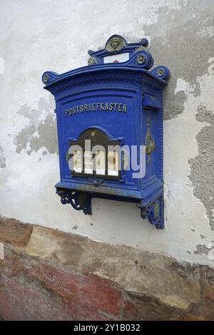 Boîte aux lettres historique à Alsfeld, Hesse Banque D'Images