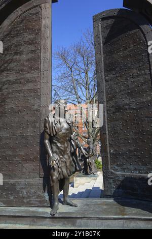 Monument au Goettingen Seven à Hanovre Banque D'Images