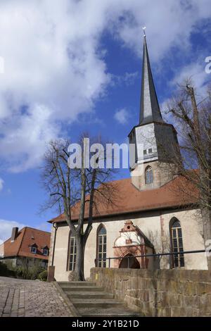 Église gothique de Schlitz Hesse Banque D'Images