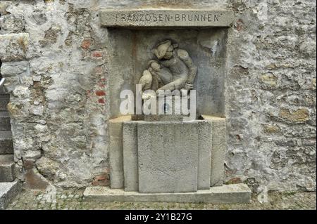 Fontaine française à Merseburg Banque D'Images